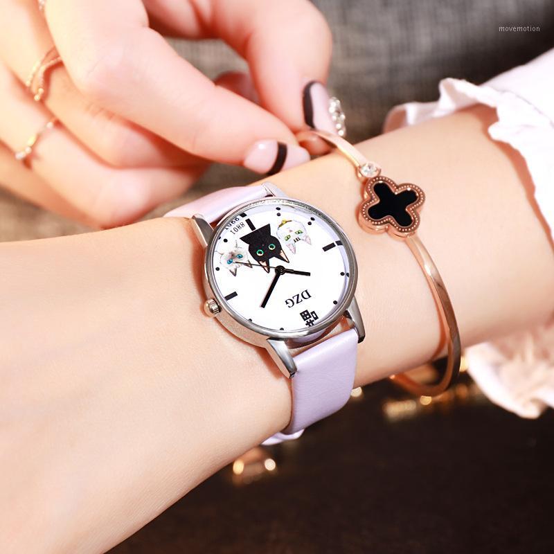 

New Fashion Ladies Watch Ins Women's Watch Simple Dial Leather Strap Quartz Relogio Feminino Gifts Clock Women Watches1, White
