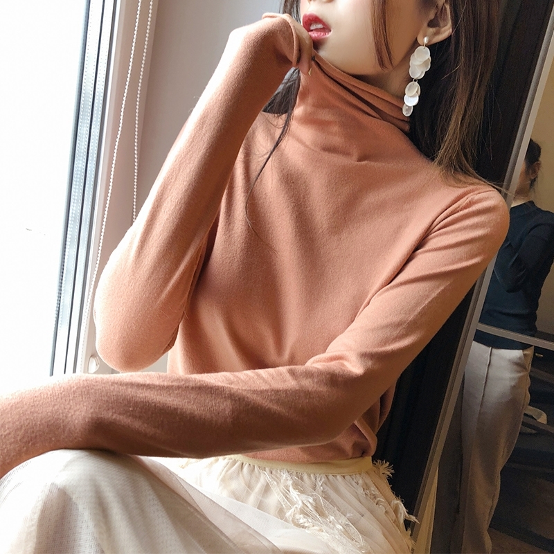 

MISHOW Fashion Women Sweaters Autumn Winter Tops Slim Women Pullover Knitted Sweater Jumper Soft Warm Clothes MX18D5534 201111, Orange