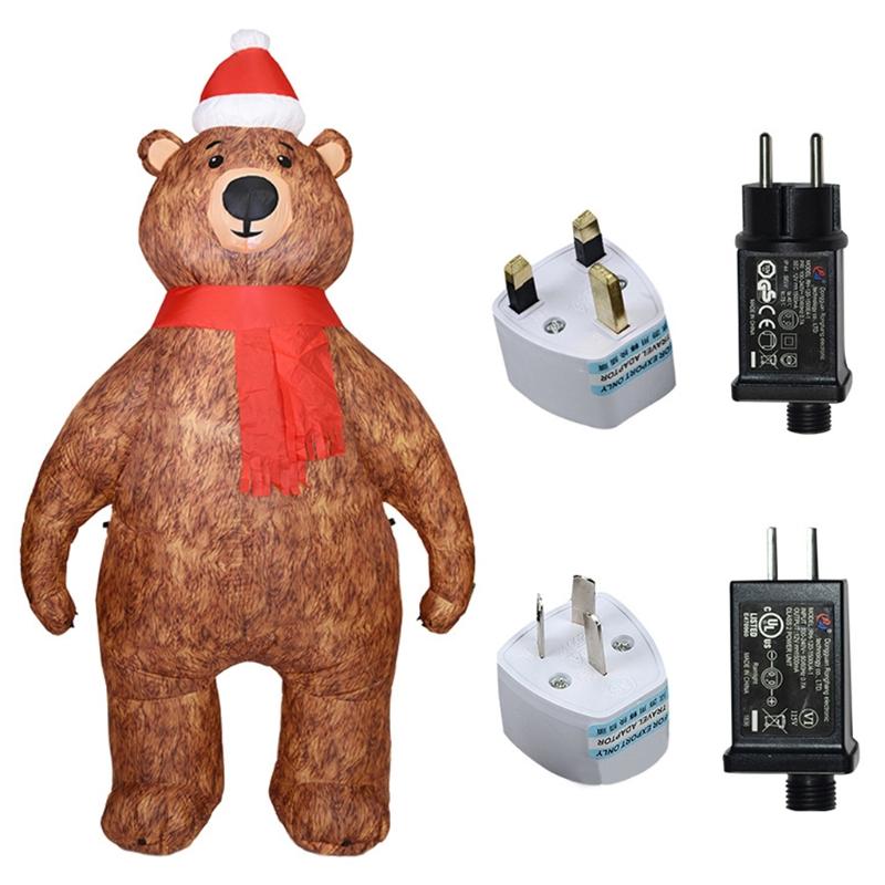 

2020 New 2.1m Inflatable Bear Model LED Air Blower Outdoor Garden Toy Christmas Ornament