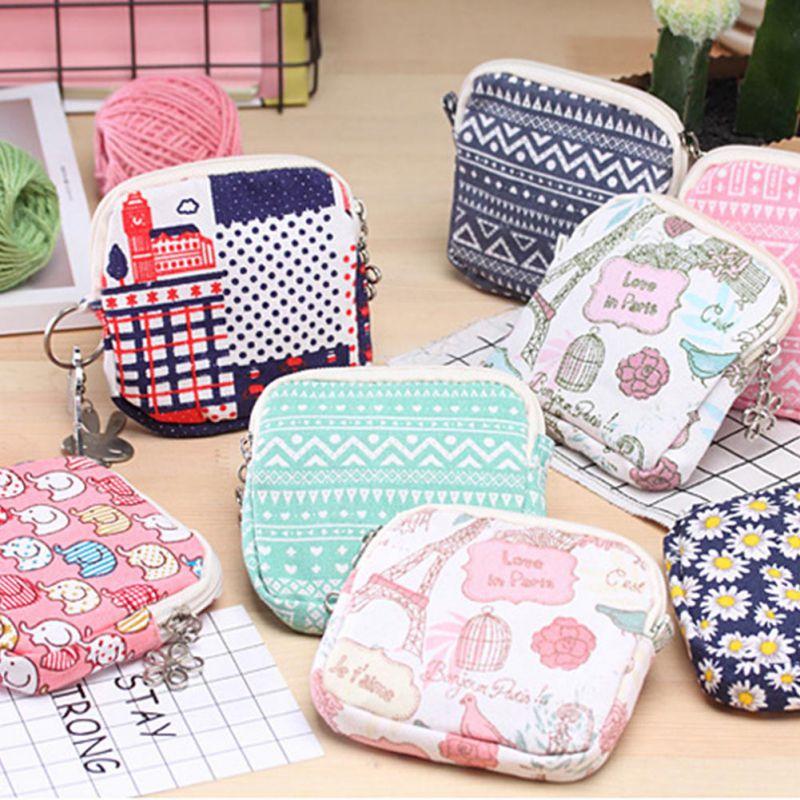 

Cute Cartoon Sanitary Feminine mini Case bag Pad Pouch Organizer girls portable Hygiene Towel Purse Holder Bag Napkin