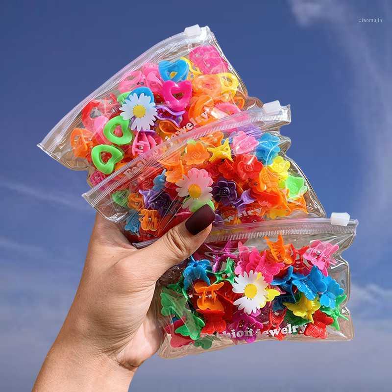 

40/100PCS Candy color Girls Hair Clip Children Lovely Headdress Hairpins Sweet Barrettes Hair Fashion Accessories1