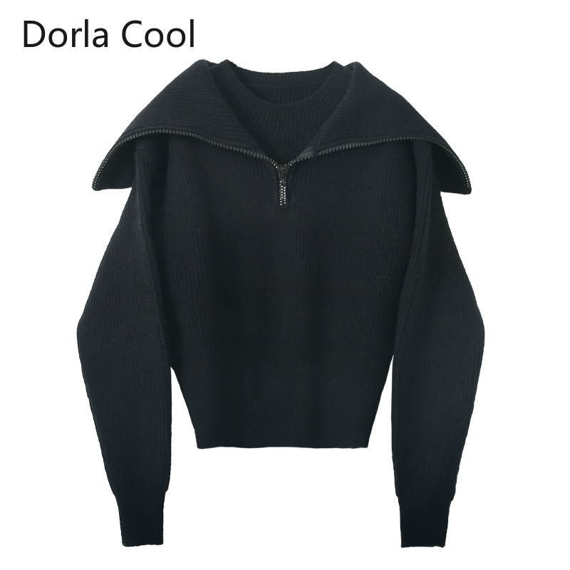 

Female High Street Designer Two Parts Short Tops Diamonds Zipper Pullovers Turtlenecks Big Chic Jumper Top 9qsm, Gray