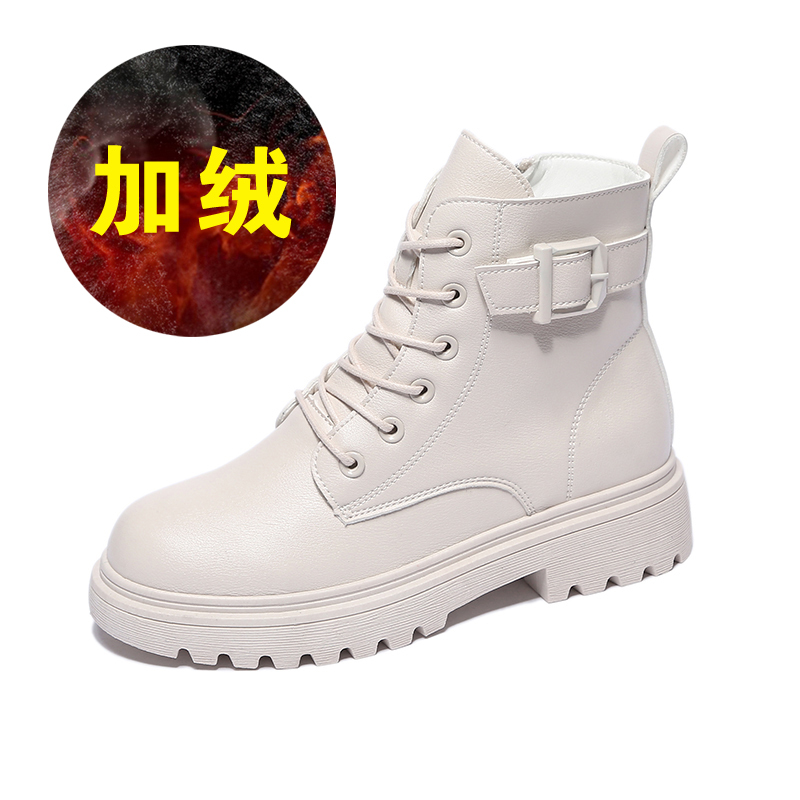 

2020 New winter of women Black stuffed white punk gothic platform snow Casual shoes mujer boots