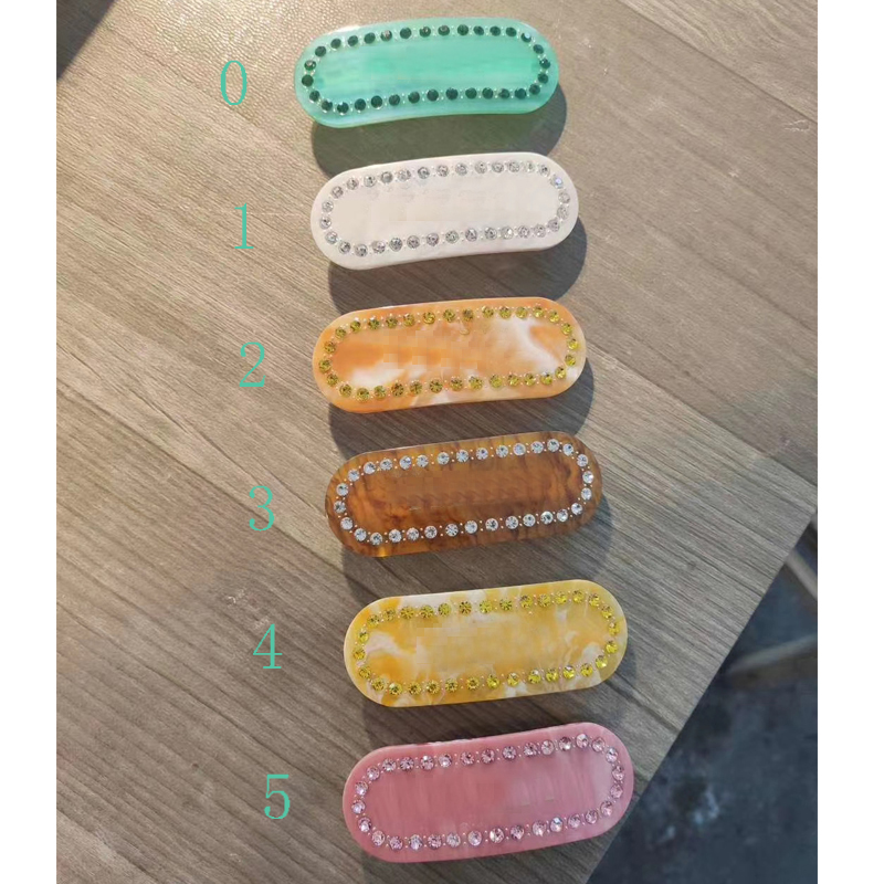 

Multicolor Rhinestone Letter Hair Clip with Stamp Women Letter Barrettes Fashion Hair Accessories for Gift High Quality