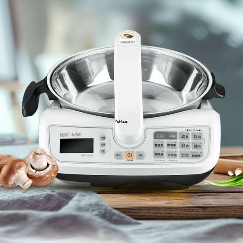 

220V 1600W Home Fully Automatic Cooking Machine Robot Intelligent Cooking Pot Multi-function Pot Stainless Steel