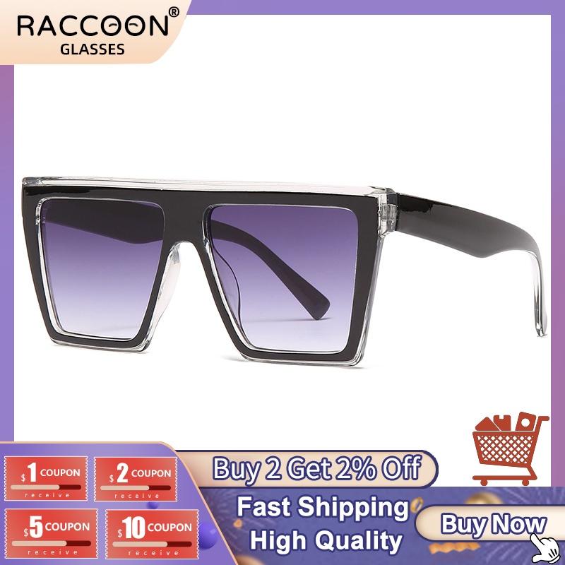 

Sunglasses Fashion Oversized Black Square Women Vintage Shades Brand Designer Big Flat Top Eyewear Sun Glasses Female Uv400