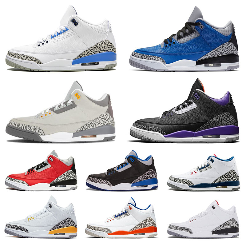 

3 3S men women basketball shoes jumpman unc fragment knicks rivals denim fire red ture blue trainers sports sneakers size 36-47, # 40-47 cool grey