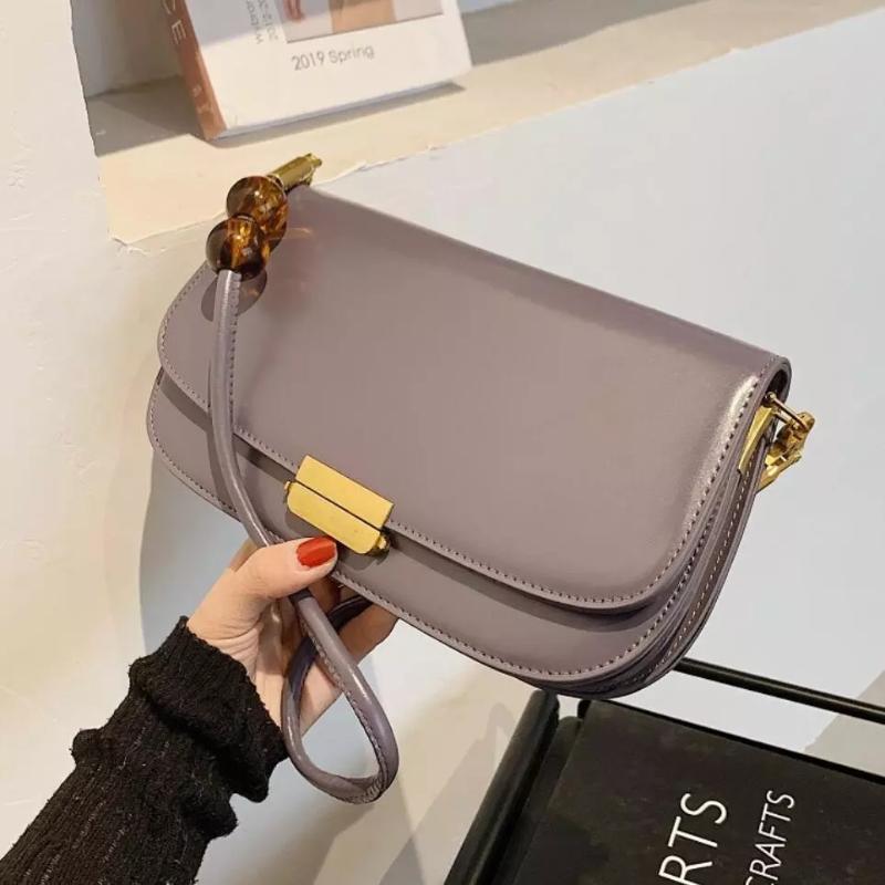 

Solid color Square Armpit bag 2021 Trendy New High-quality PU Leather Women's Designer Handbag Vintage Shoulder Messenger Bags, Beige