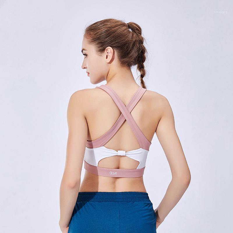 

High Impact Women Sports Bra Sexy Backless Fitness Top Yoga Bra Push Up Workout Gym Sport Tank Top Fitness Running Tops1, Qcfe18-102 wine