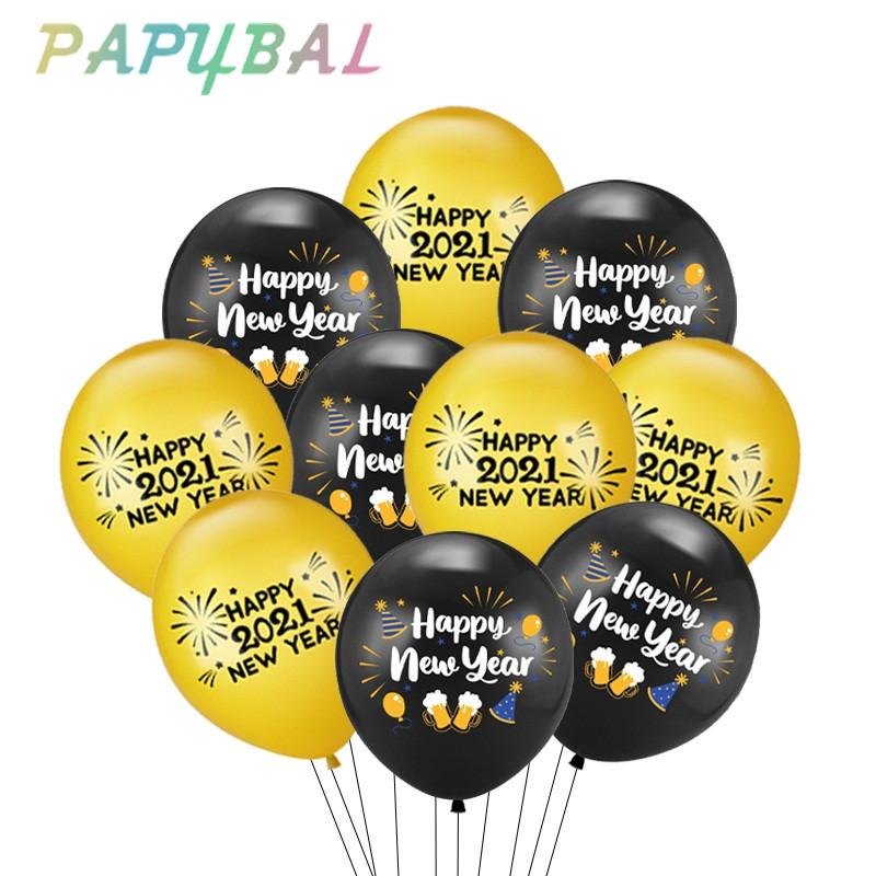 

Party Decoration Happy Year 2021 Decorations 12inch Latex Balloons For Christmas Home Decor Air Globos Eve Noel Navidad