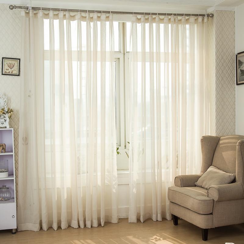 

270cm High) 2020 Hot sale American original single yellow curtains for living room window curtain living room, White