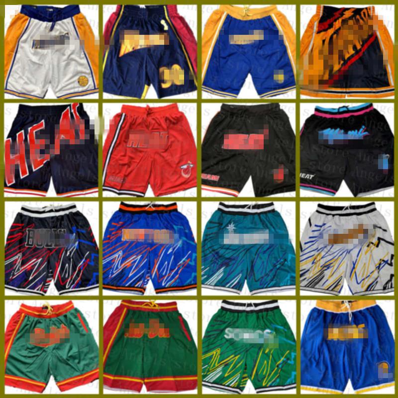 

Heats Just Basketball Shorts DON Golden State Warriors NBA Seattle Supersonics Miami Heat Indiana Pacers, Black;red
