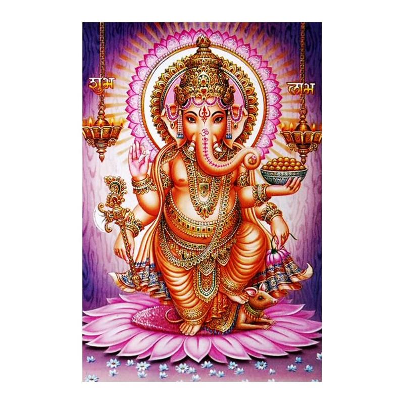 

Paintings Elephant Head God Ganesha Diamond Painting Religion Portrait Round Full Drill 5D Nouveaute DIY Mosaic Embroidery Cross Stitch