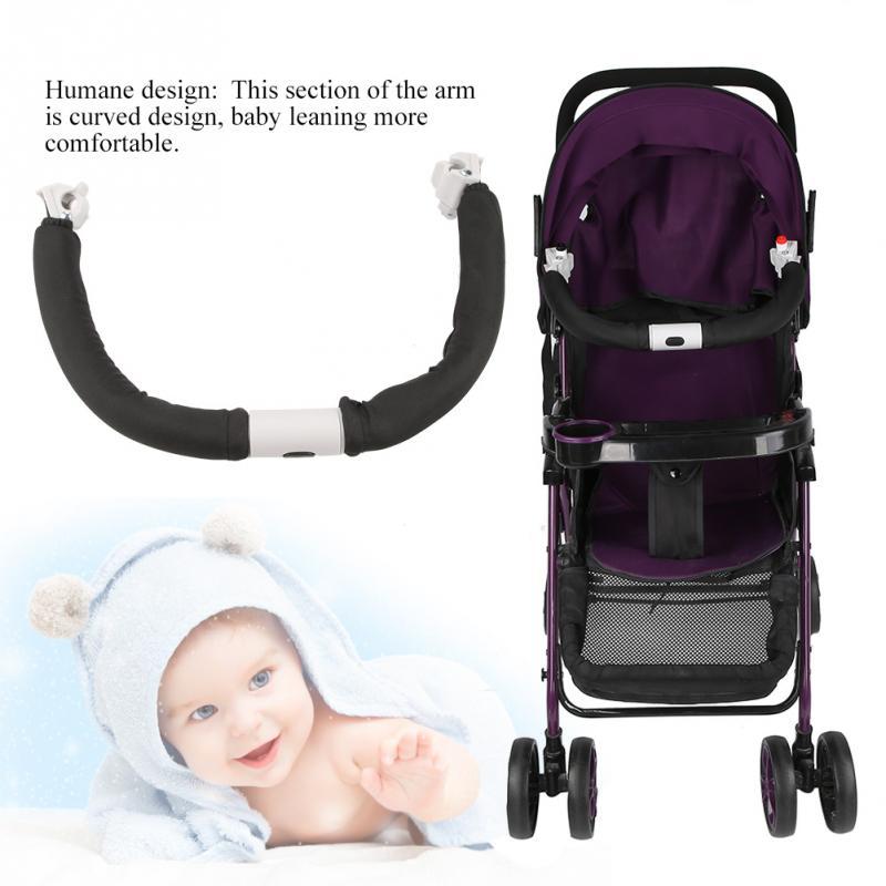 

Adjustable Baby Stroller Handlebar Generic Plastic Steel pipe Stroller Handlebar Armrest Bumper Bar Baby Accessories