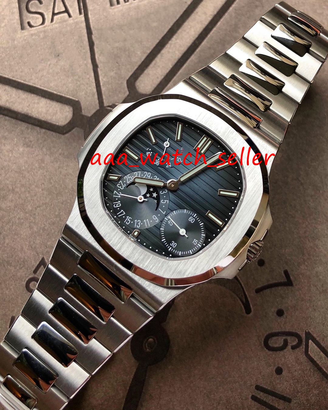 High Quality Manufacturer 7 Colors Mens Fashion Watches Nautilus 5712 5712r 5712g 5726 Automatic Movement Sapphire Crystal Stainless Steel 3
