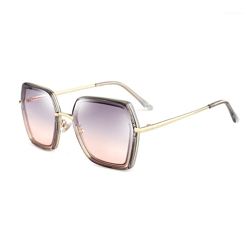 

2020 New Korean Version Women Sunglasses Oversize Frame Hipster Anti-UV Resin Material Lenses 6291 UV400 Protection Eyewear1