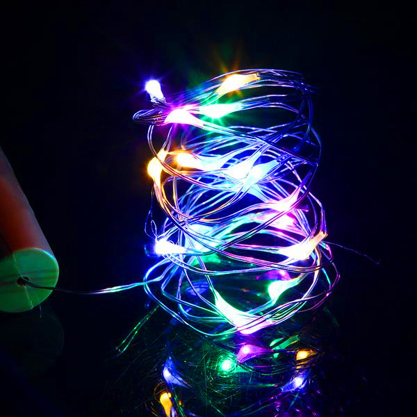 

Fast delivery 20 LED Mini Bottle Stopper Lamp String Bar Decoration String Light Colorful Light Earth Color Full high brightness LED Strings
