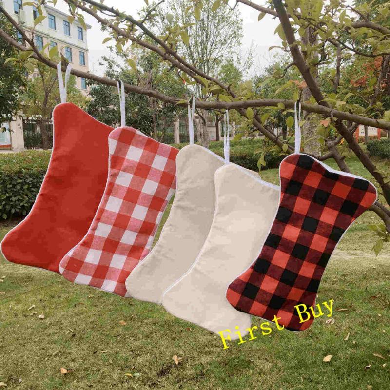 

20pcs/lot Hot sale high quality polyester with cotton material dog bone 5 styles Christmas stockings