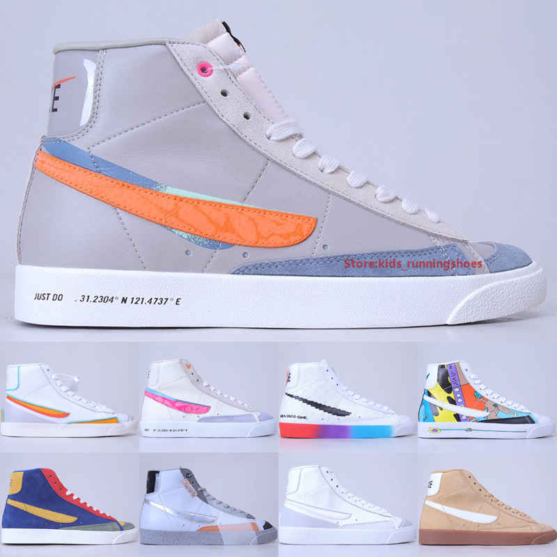 

Top B Mid 77 Vintage Men Women Sneakers High Quality Infinite White Kumquat Have A Good Game Summit White Casual Skateboard Shoes, C009