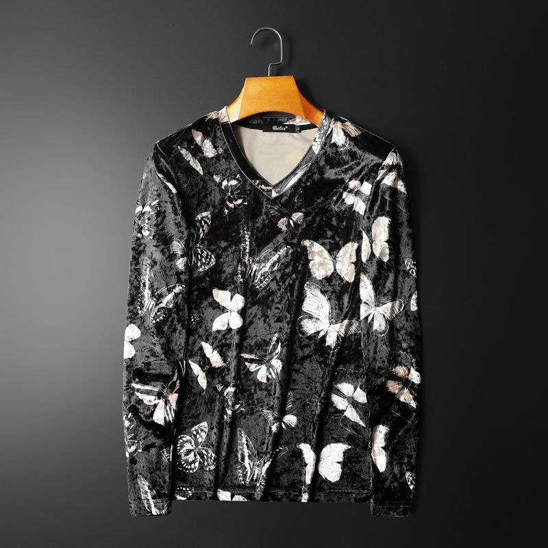 

2021 Spring Long Shirt From Vintage Copy Butterfly's Fitness for the Men's Club 8abb, Other colors