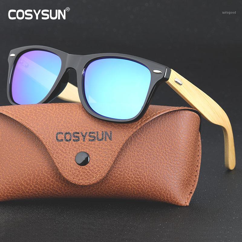 

Sunglasses Classic Polarized Women Brand Designer Bamboo Legs Driving Mirror Sunglass Female Eyewear B21401