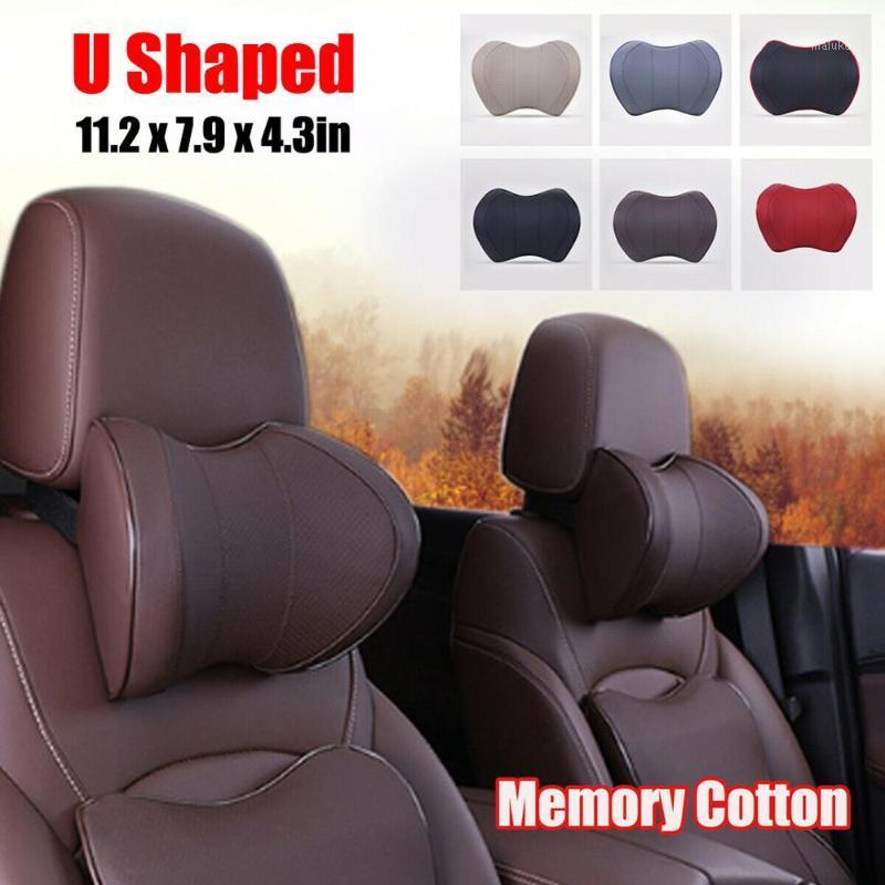 

Car Neck Pillow Memory Cotton U-Shape Seat Support Pillow Auto Cushion Vehicular Seat Headrest Accessories 6 Colors Wholesales1