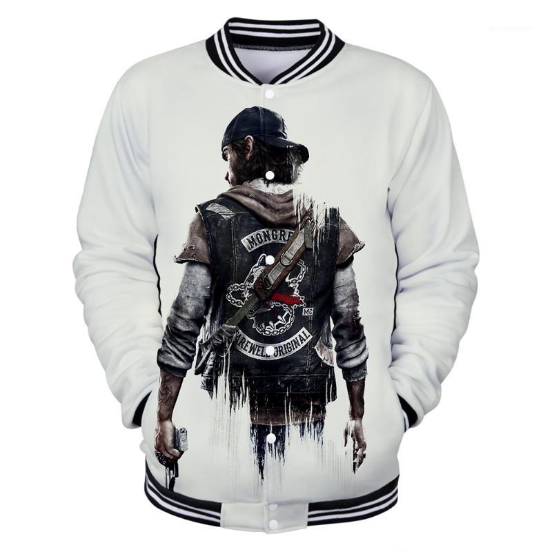 

Days Gone New 3D Pinted Style New Casual Slim Baseball Jacket Fashion Long-sleeved Jacket 2019 Trend Casual Baseball uniform1, As shown