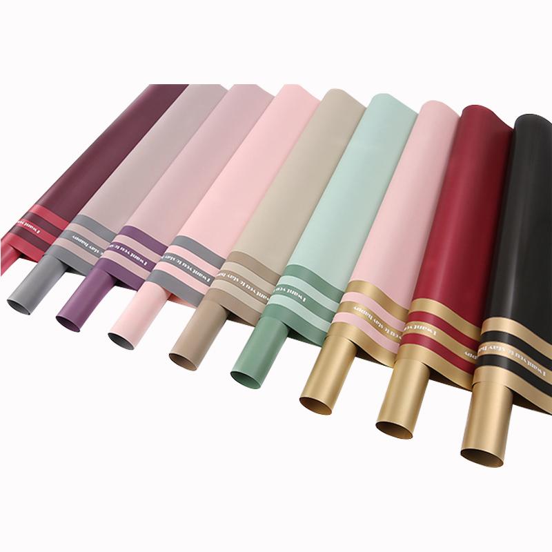 

Hot Sale Valentine's Day Flower Wrapping Material Double-Sided Waterproof Wedding Party Gift Packaging Paper 20 Sheets/Pack