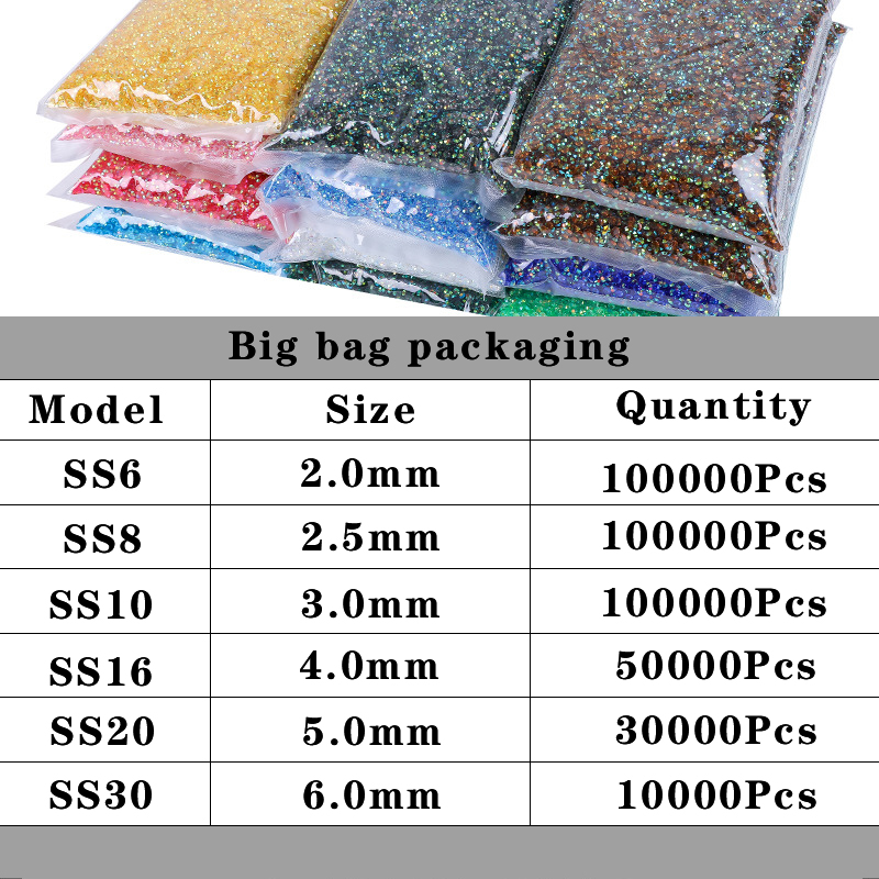 

New Jelly 3mmTransparent AB resin rhinestones Wholesale Bulk Big Pack Flat back rhinestone for DIY Mug cup bottle shoes decorations