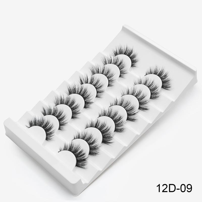

8 pairs 100% faux Mink Eyelashes 3D Natural False Eyelashes Mink Lashes Soft Eyelash Extension Makeup Kit Cilios