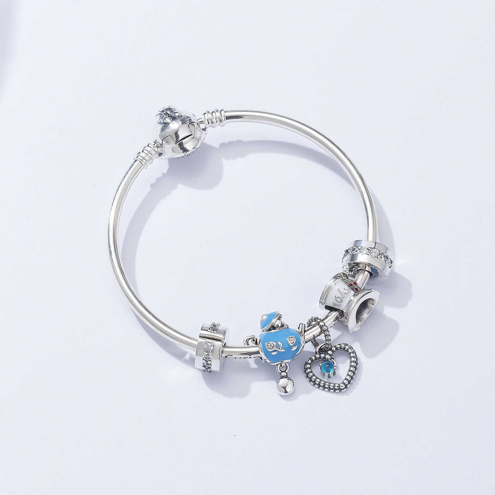 

Pan Jia Bracelet Twinkles S925 Sterling Silver Snake Bone Chain Dora, Golden;silver