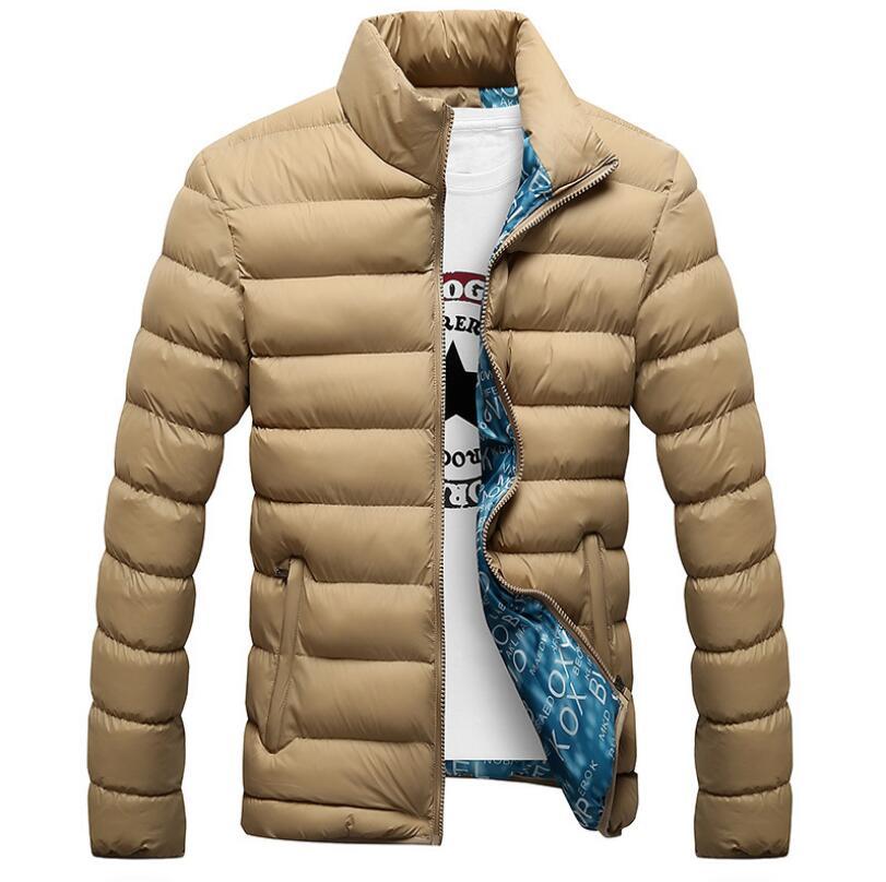 

2021 New Fashion Collar Parka Jacket Mens Thick Jackets and Coats Men Winter 7H51, Khaki