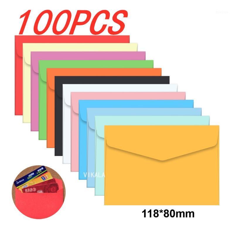 

100pc /lot Candy color mini envelopes DIY Multifunction Craft Paper Envelope For Letter Paper Postcards School Material1