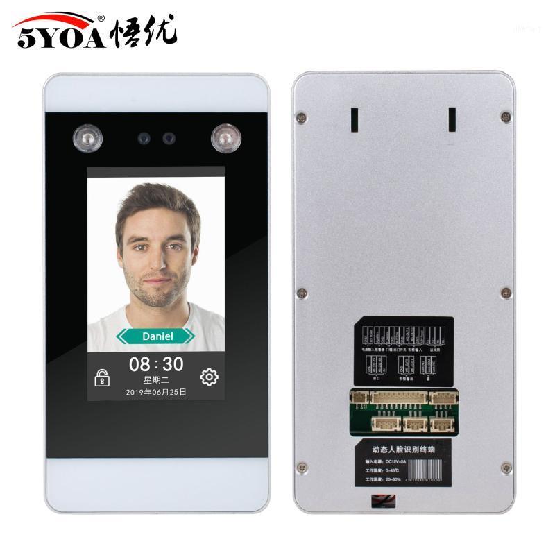 

Dynamic Face Recognition access control Device TCP IP Wifi 4.3 inch Touch Screen System Facial punch card HD Camera Attendance1