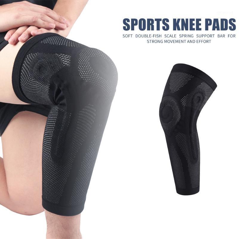 

Unisex Silicone Padded Kneepads Breathable Basketball Football Patella Protector Working-out Comfortable Decoration1