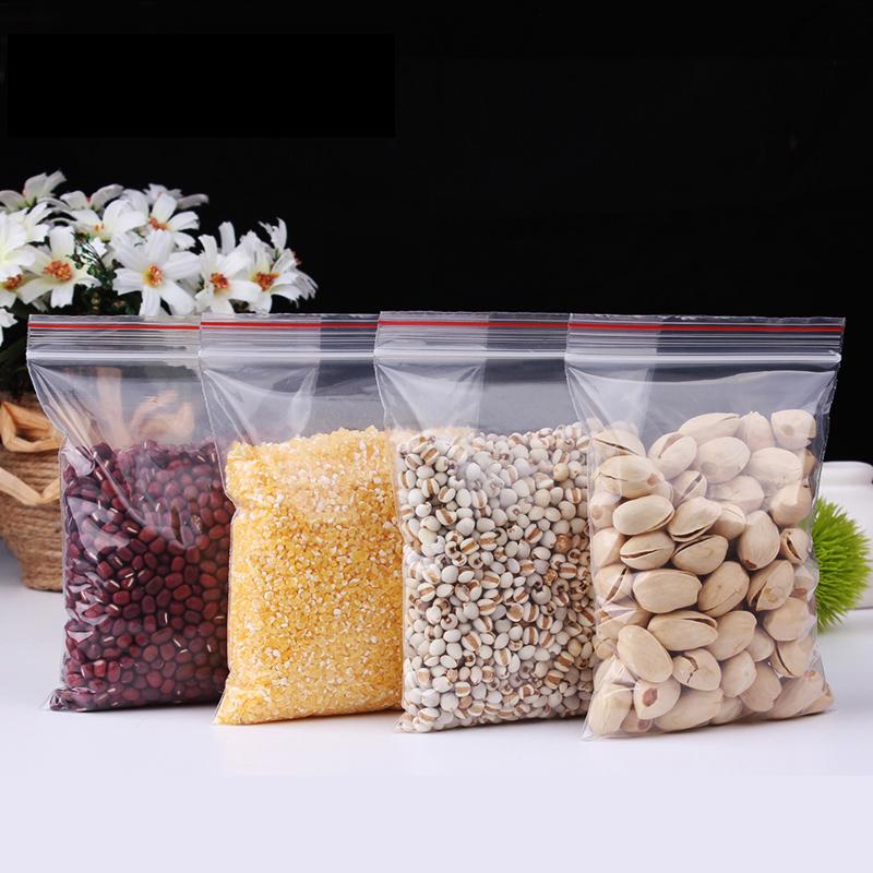 

100Pcs Clear Bags 15*22CM Reclosable Gift Candies Cookie Packing Bags Biscuits Snack Baking Package Supplies