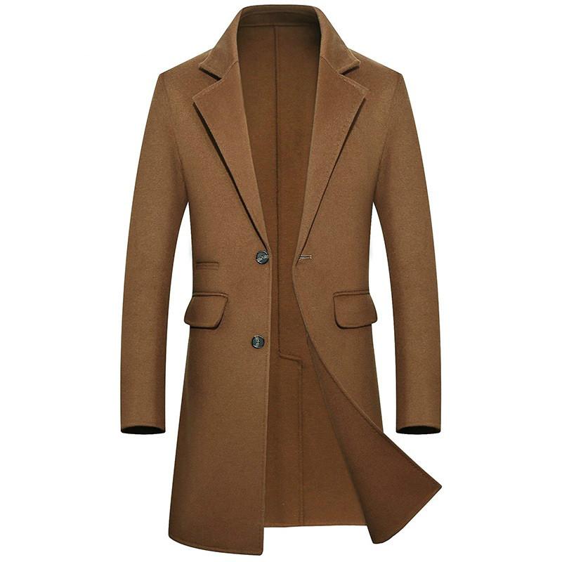 

Men Clothing 2020 New Arrival High Quality 100% Wool Trench Coat Men,wool Jackets ,8803 Mens Jacket, Black