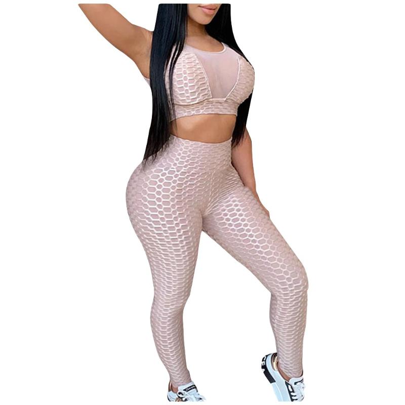 

Woman Fitness Top And Leggings Sportswear Gym Womens Sleeveless Strappy Short Solid Gradient Print Cami Belt Jan 19th, Black