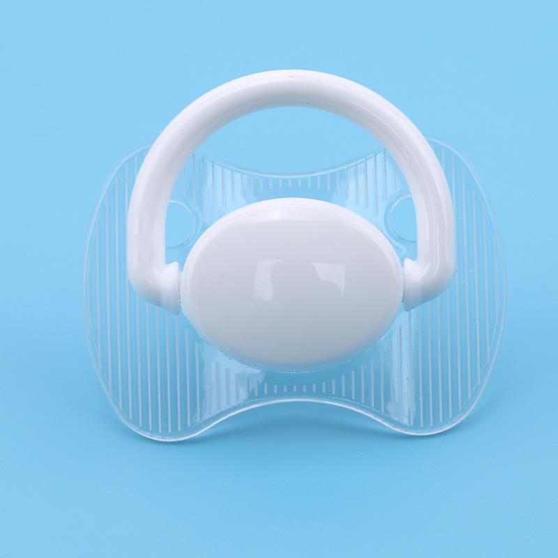 

Hot Sale High Quality Baby Silicone Pacifier Transparent Flat Thumb Pattern Baby Nipples Dummy Nipple Teether Toddler Toys