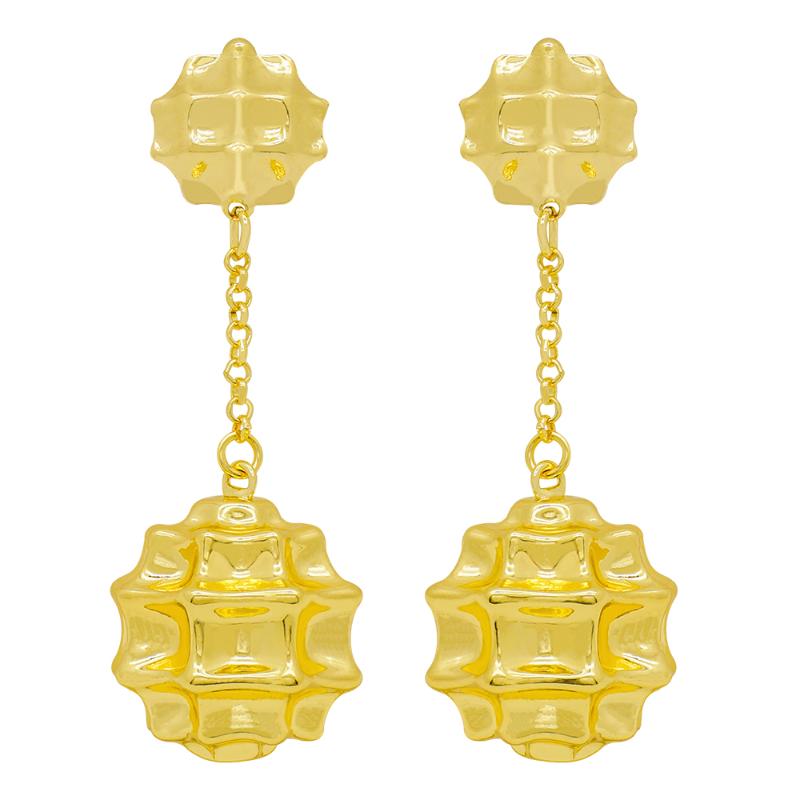 

2020 Copper African Drop Dangle Earrings Chain Gold Earrings new Fashion Jewelry Women Statement