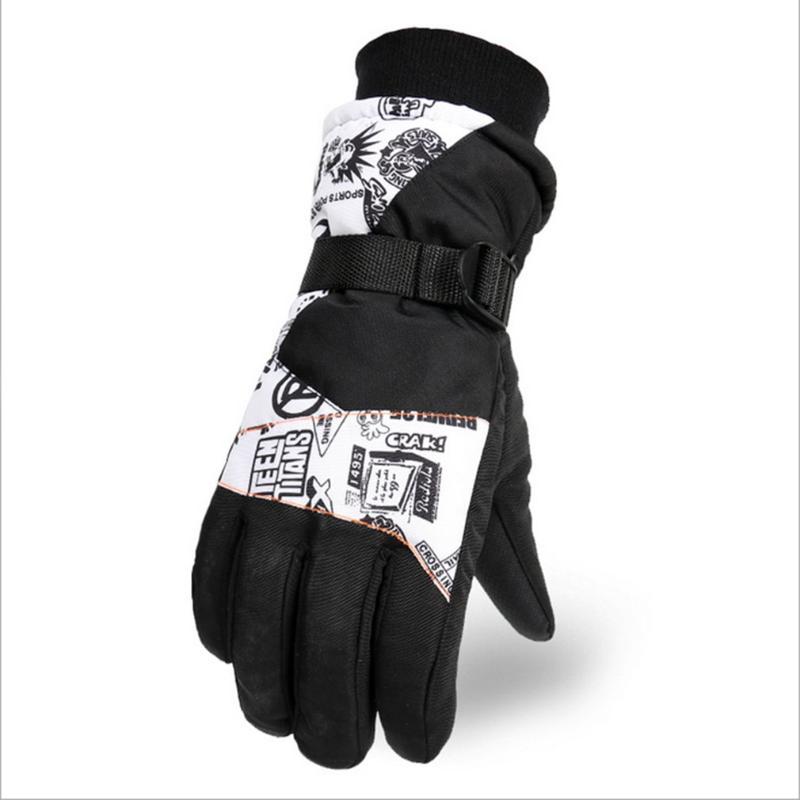 

Women Men's Ski Gloves Touch Screen Snowboard Gloves Motorcycle Winter Ski Windproof Waterproof Unisex Snow M Size, As pic