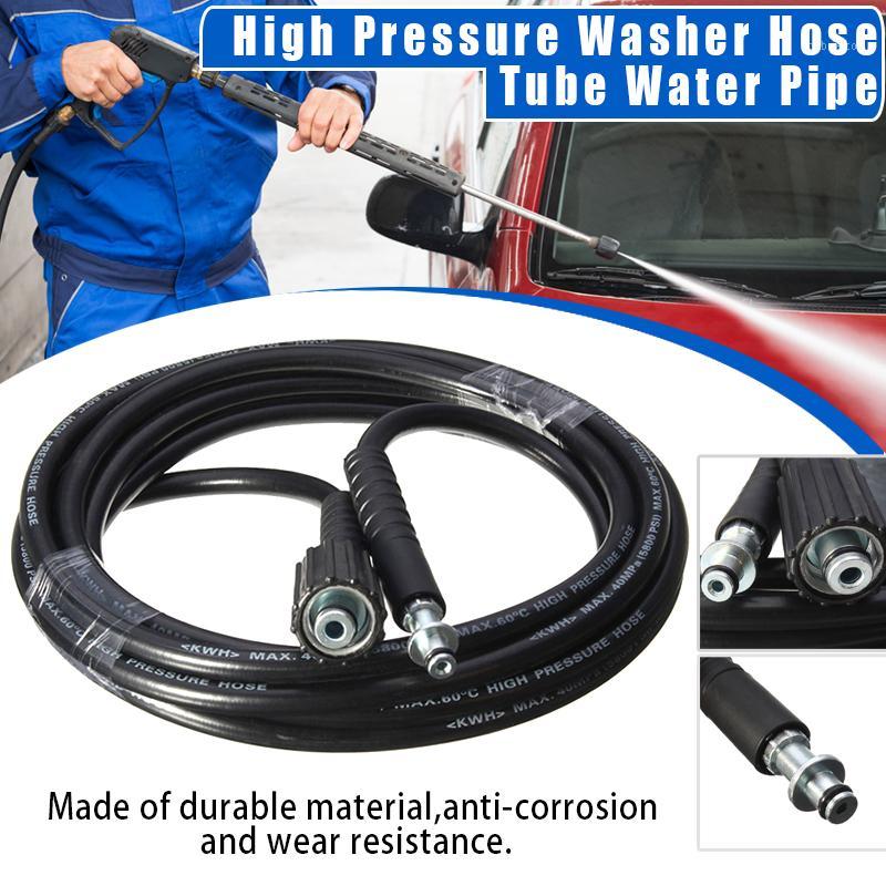 

Newest 5/8/10/15m 5800PSI High Pressure Washer Hose Tube Water Pipe Cleaning Replacement for K2 K31, 5m