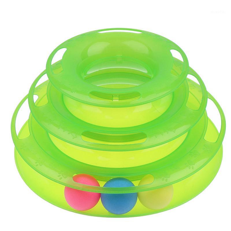 

Cat Pet Interactive Toys Funny Track Cat Roller Toy 3 Layers Track Play Ball Crazy Ball Disk Interactive Toy For IQ Traning1