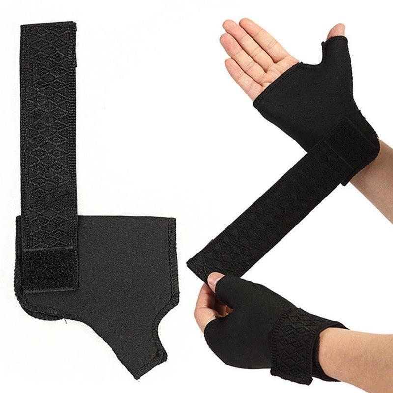 

1Pcs Wrist Guard Adjustable Compression Wristband Wrist Pols Brace Wraps For Extended And Curved Wrists, Black