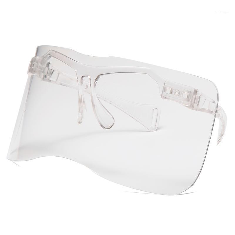 

2020 New Oversize Shield Visor Sunglasses Women Retro Flat Top Windproof Sun Glasses Men Luxury Big Frame Men Goggles NX1