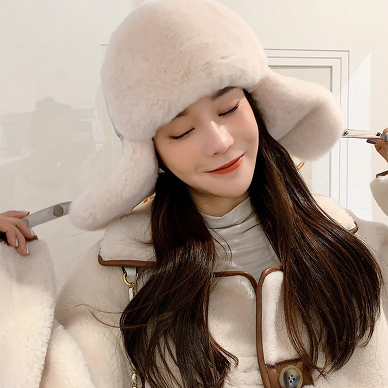 

2020 fxfurs new fashion rex women's and men's rabbit skin, genuine unisex leather