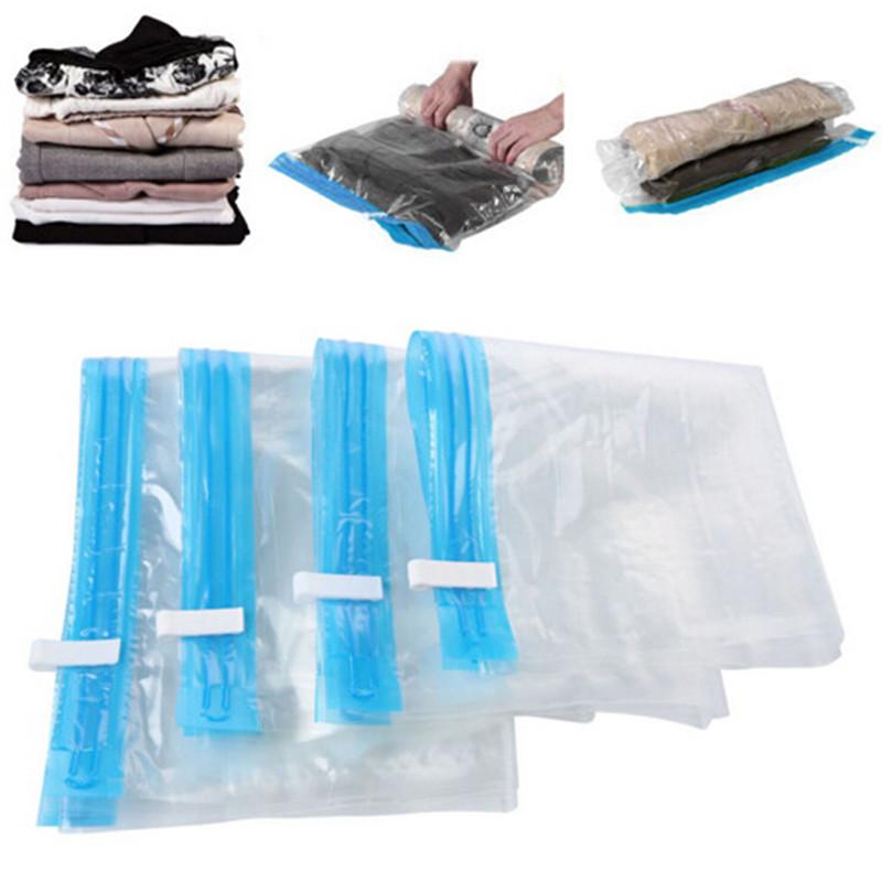 

Vacuum Bag Storage Home Organizer Transparent Border Foldable Clothes Organizer Seal Compressed travel Saving Space Bags Package