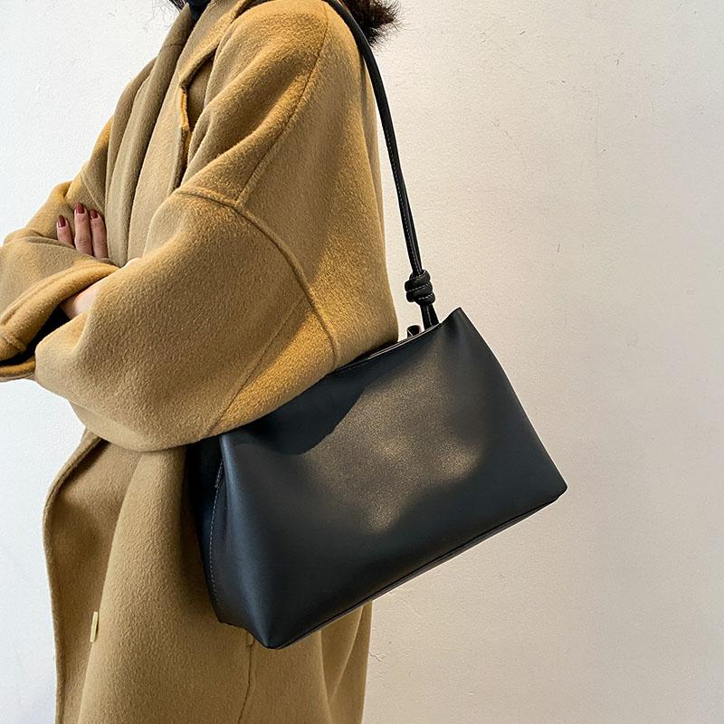 

HOCODO 2021 New Two-Piece Mother And Son Bags Stylish Casual Women 's Shoulder Tote Bags Pure Color Big Capacity Female Handbags, Beige