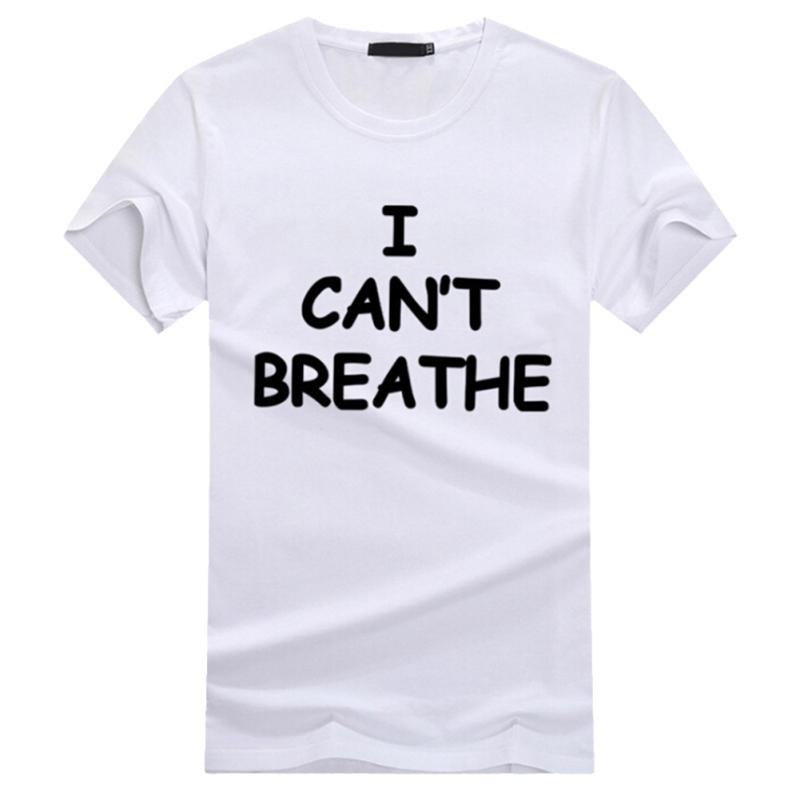 

2020 Summer I Can't Breathe Letter Print T Shirt Women Short Sleeve O Neck Loose Tshirt Men Tee Shirt Tops Camisetas Mujer, Beige