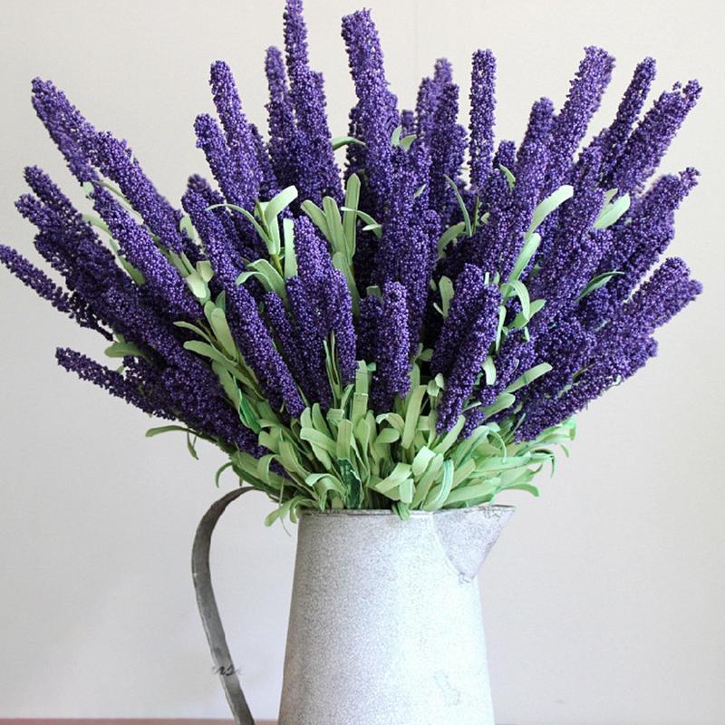 

30pcs/lot Romantic Provence decoration lavender flower silk artificial flowers grain decorative Simulation of plants LINMAN, Pink